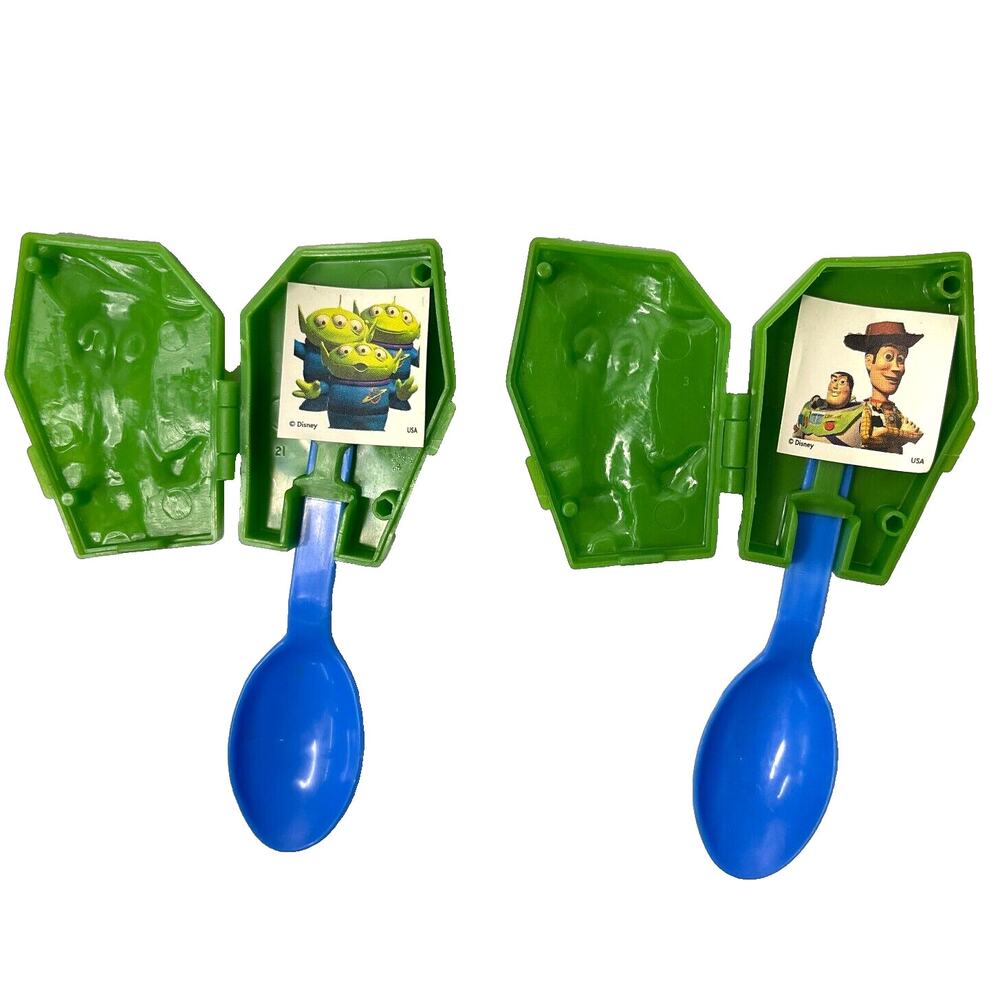 Lot of 2 Toy Story Spoon and Holder Jessie 1998 General Cereal Price Toy Disney